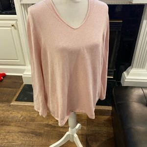 Womens J Jill pink sweater